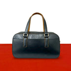 Louis Vuitton Shelton Monogram Matte Leather Mini Boston Bag Navy