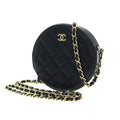 Chanel Quilted Round Mini Pochette Shoulder