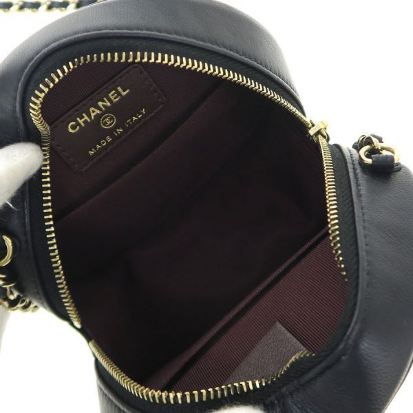 Chanel Quilted Round Mini Pochette Shoulder — view 2