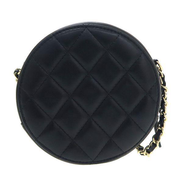 Chanel Quilted Round Mini Pochette Shoulder — view 3