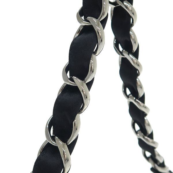 Chanel Bellows Satin Chain Clutch — view 4