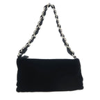Chanel Bellows Satin Chain Clutch — view 3