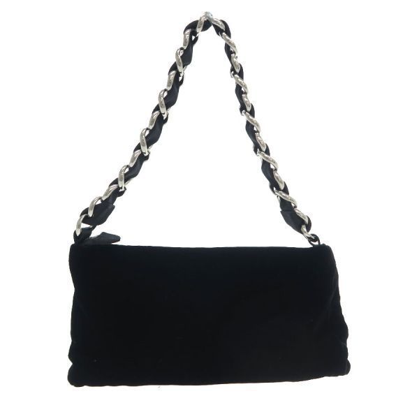 Chanel Bellows Satin Chain Clutch — view 3