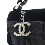Chanel Bellows Satin Chain Clutch — view 6