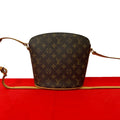 Louis Vuitton Drew Monogram Leather Shoulder Bag Pochette Crossbody Brown