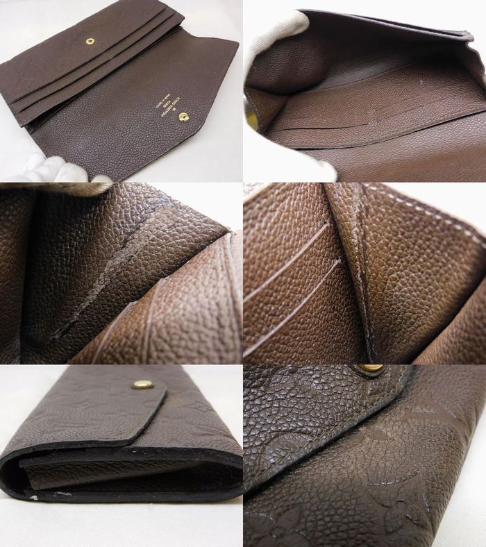 Louis Vuitton Monogram Empreinte Portefeuille Curilles Wallet Brown — view 4