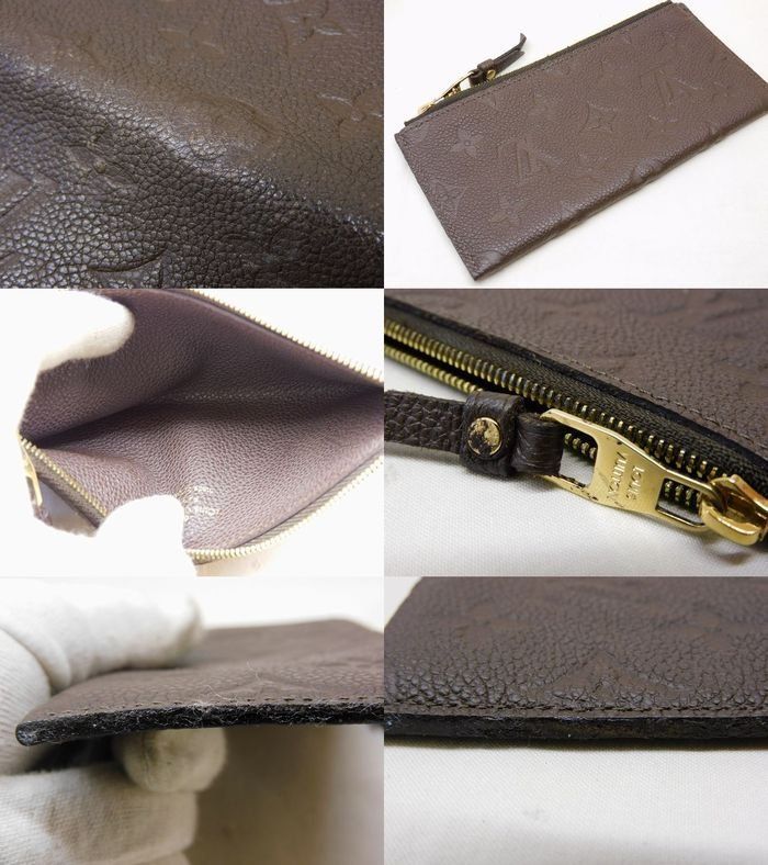 Louis Vuitton Monogram Empreinte Portefeuille Curilles Wallet Brown — view 6