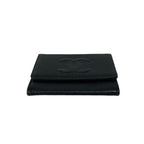 Chanel CC Logo Caviar Leather Card Case Business Holder Black — view 6