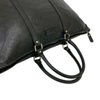 Gucci Guccissima GG All Over Patter Leather Tote Boston Bag Black — view 4