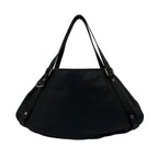 Gucci Log Leather Tote Shoulder Bag Black — view 3