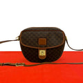 Celine Vintage Macadam Blason Triomphe Logo Leather Mini Shoulder Bag Pochette