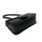 Celine Vintage Carriage Leather Mini Shoulder Bag Crossbody Pochette Black — view 7
