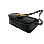 Celine Vintage Carriage Leather Mini Shoulder Bag Crossbody Pochette Black — view 8