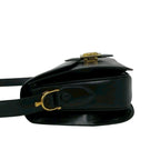 Celine Vintage Carriage Leather Mini Shoulder Bag Crossbody Pochette Black — view 5