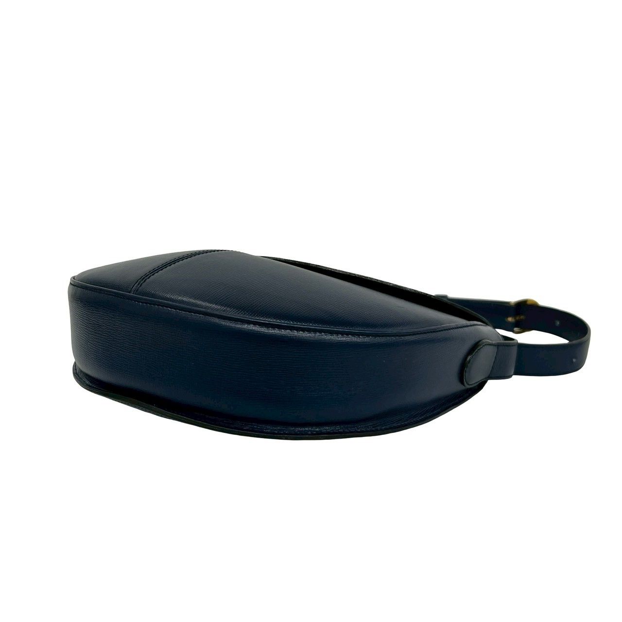 Dior Vintage CD Logo Leather Shoulder Bag Crossbody Navy — view 8