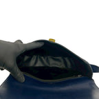 Dior Vintage CD Logo Leather Shoulder Bag Crossbody Navy — view 9