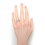 Hermes Ring D'ancre PM Points Diamond Total 18k White Gold — view 5