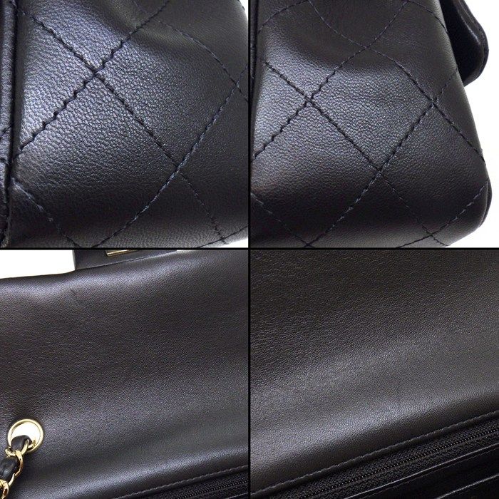 Chanel Shoulder Bag Quilted 20 Mini Classic Onwards Black Lambskin — view 8