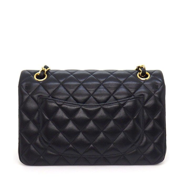 Chanel Shoulder Bag Quilted 23 Classic Small Black Lambskin — view 2