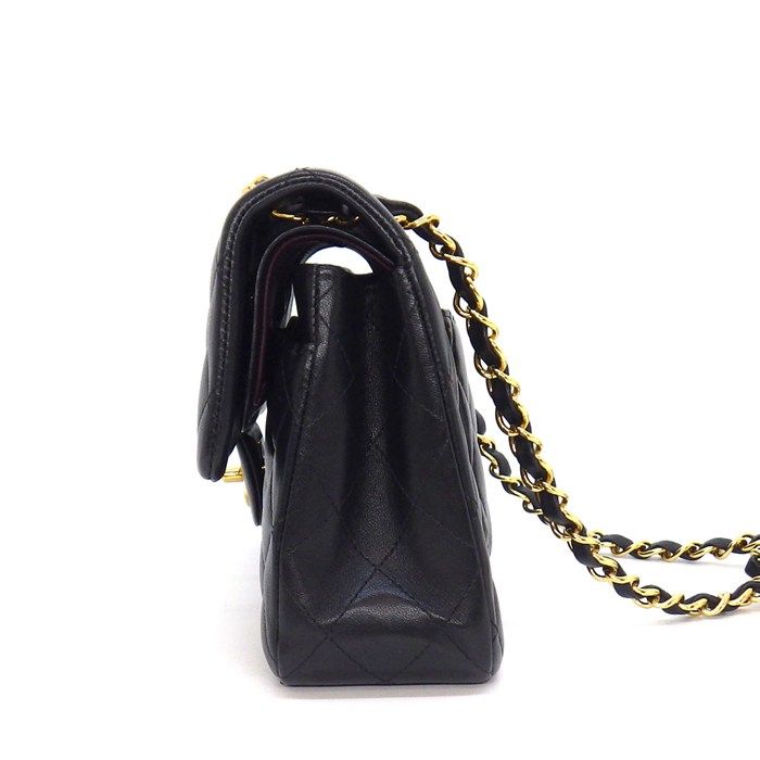 Chanel Shoulder Bag Quilted 23 Classic Small Black Lambskin — view 3