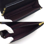 Chanel Shoulder Bag Quilted Classic Chain Wallet Onwards Black Lambskin — view 5