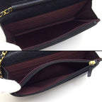 Chanel Shoulder Bag Quilted Classic Chain Wallet Black Caviar Leather Gold — view 5