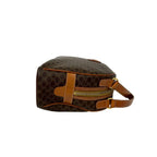 Celine Vintage Macadam Blason Triomphe Logo Leather Handbag Mini Tote Brown — view 6