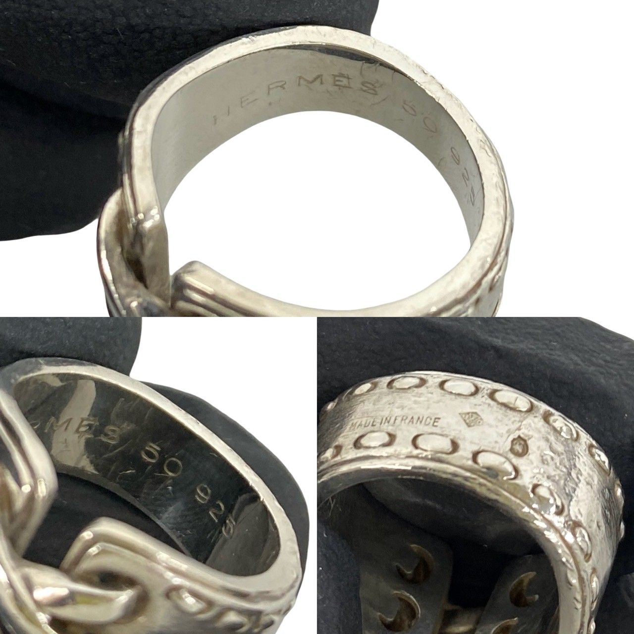 Hermes Vintage Mexico Ring 925 Sterling Silver — view 3