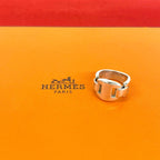 Hermes Vintage Cassiopeia Ring 925 Sterling Silver