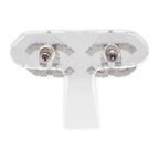 Chanel CC Logo Earrings 18 Metal Crystal Black Coco Silver Simple Rhinestone — view 4