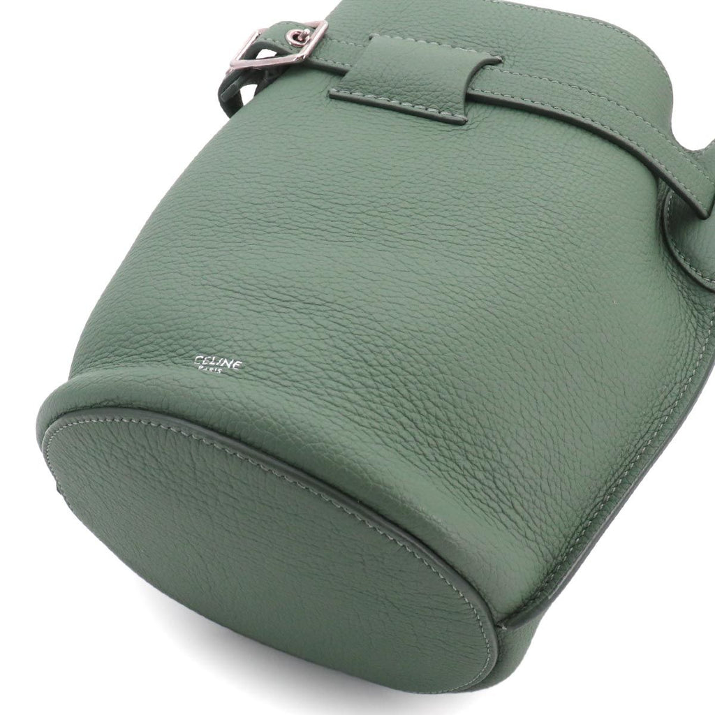 Celine Big Bag Bucket Nano 2-Way Bag Leather Green Small — view 9