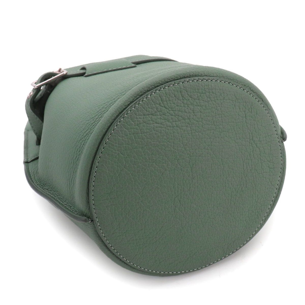 Celine Big Bag Bucket Nano 2-Way Bag Leather Green Small — view 5