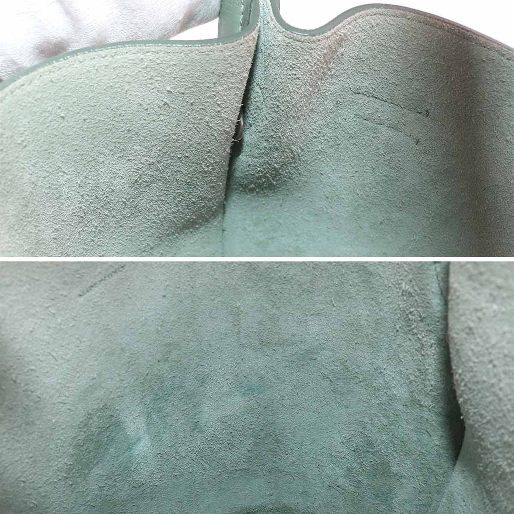Celine Big Bag Bucket Nano 2-Way Bag Leather Green Small — view 8