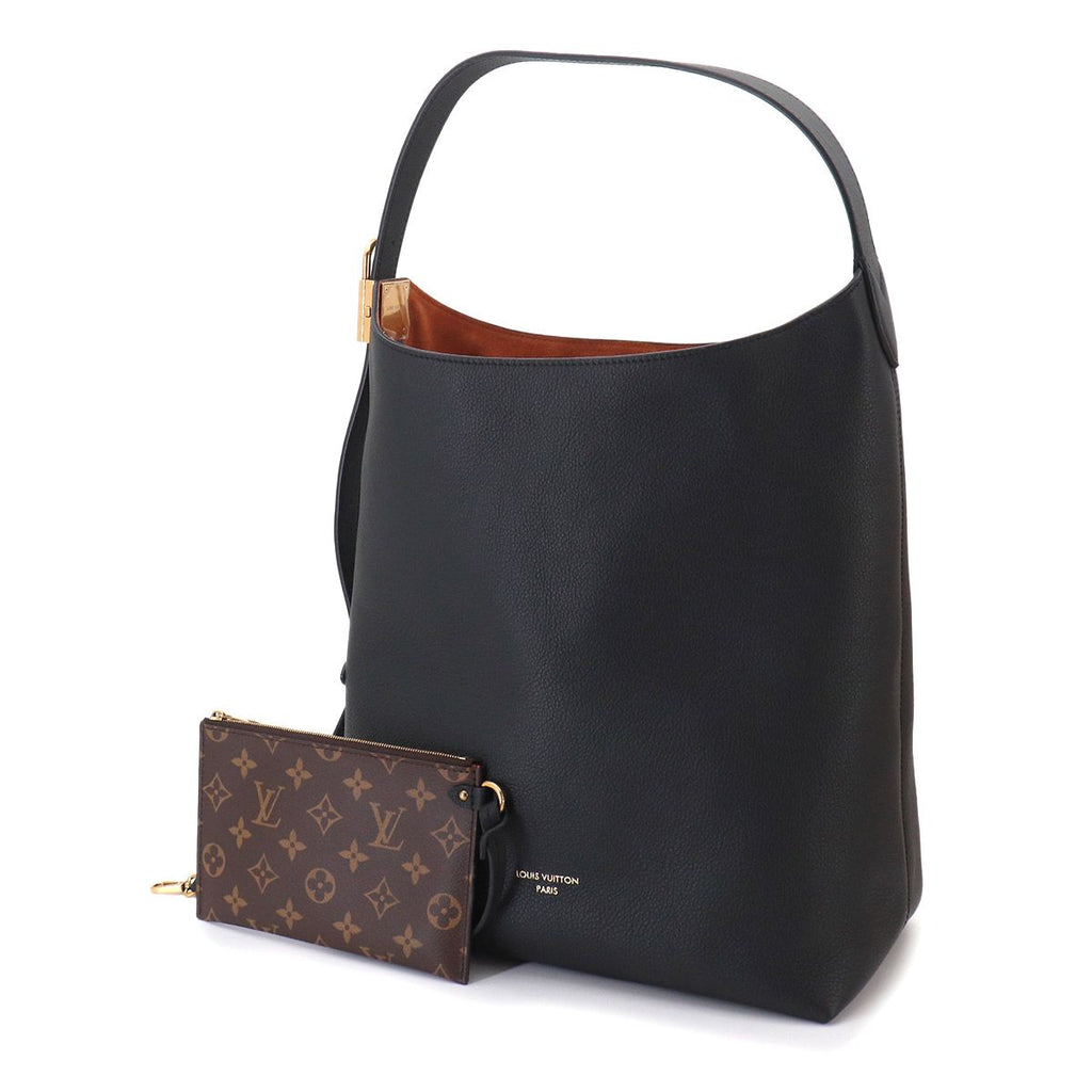 Louis Vuitton Lowkey Hobo MM Shoulder Bag Leather Noir — view 2