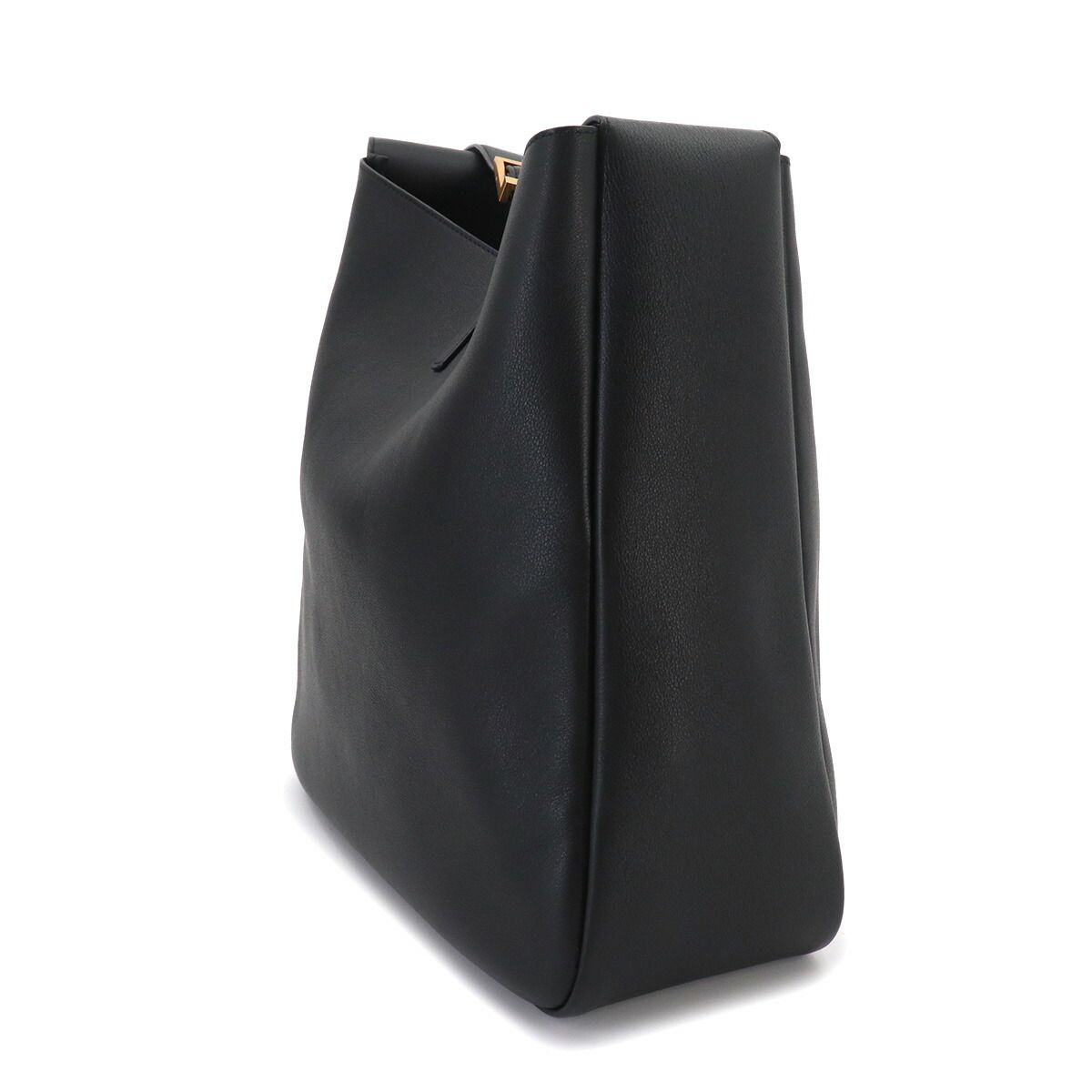 Saint Laurent Soft Large Shoulder Bag Leather Black — view 4