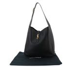 Saint Laurent Soft Large Shoulder Bag Leather Black — view 2