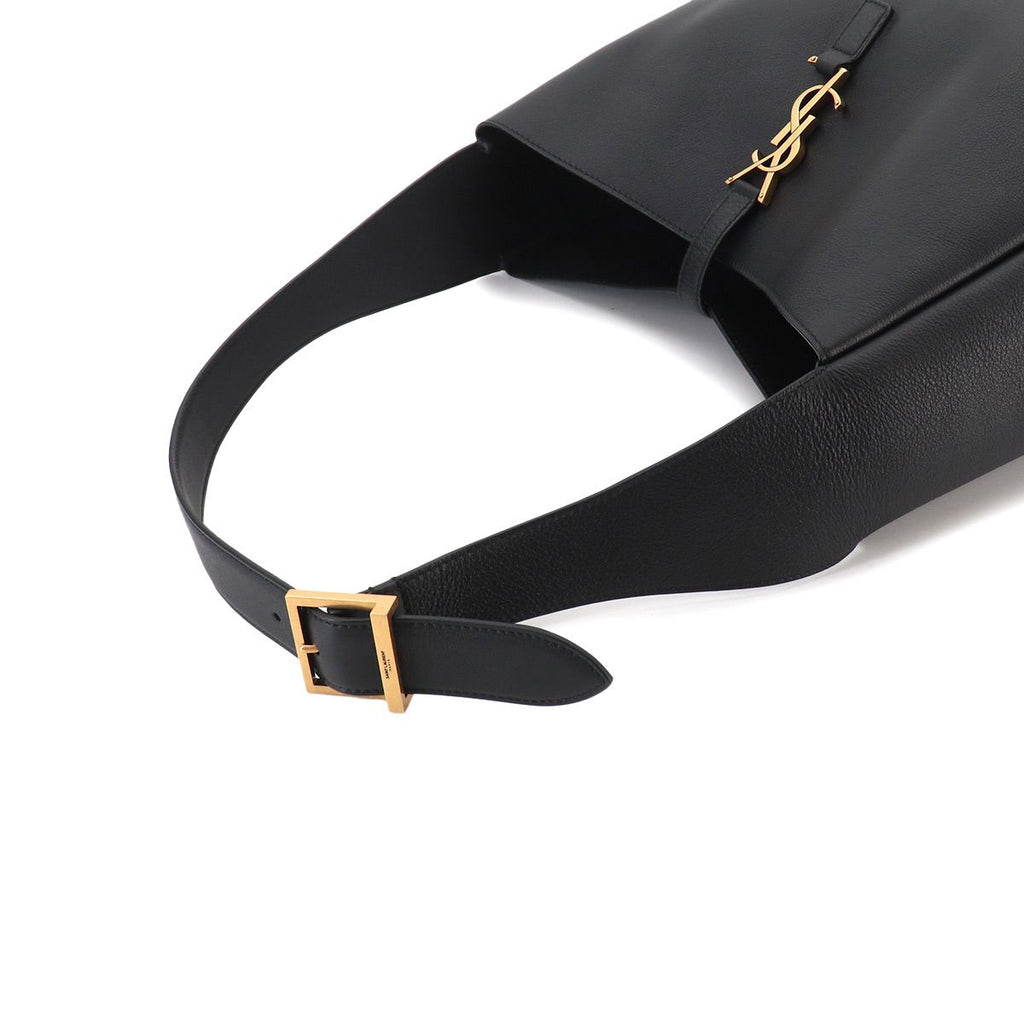 Saint Laurent Soft Large Shoulder Bag Leather Black — view 6