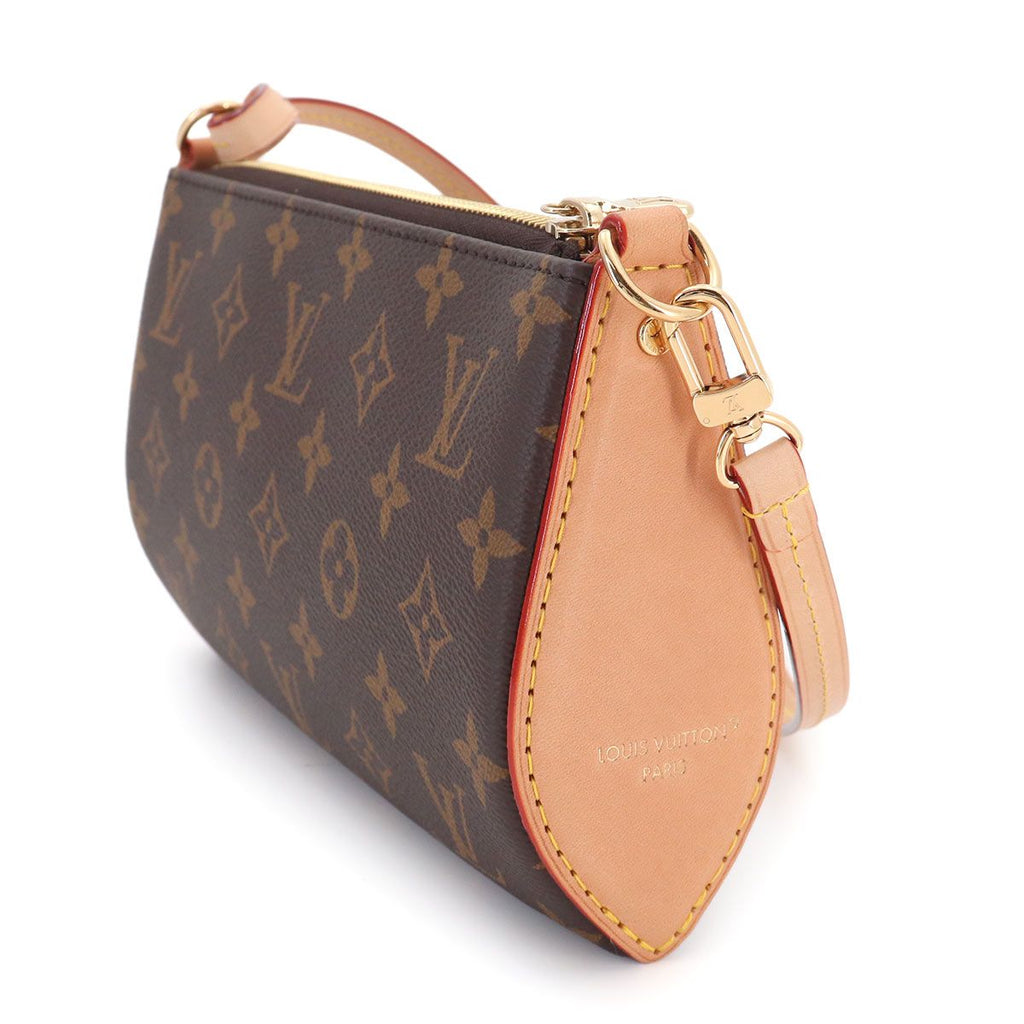 Louis Vuitton Monogram Pochette Tillet Mini 2-Way Shoulder Bag Brown — view 3