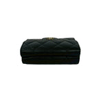 Chanel Box Card with Number 31 Quilted CC Logo Caviar Leather Trifold Wallet — view 3