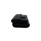 Chanel Box Card with Number 31 Quilted CC Logo Caviar Leather Trifold Wallet — view 4