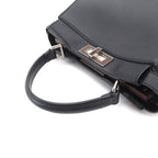 Fendi Peekaboo Shoulder Bag Leather Black Selleria — view 6
