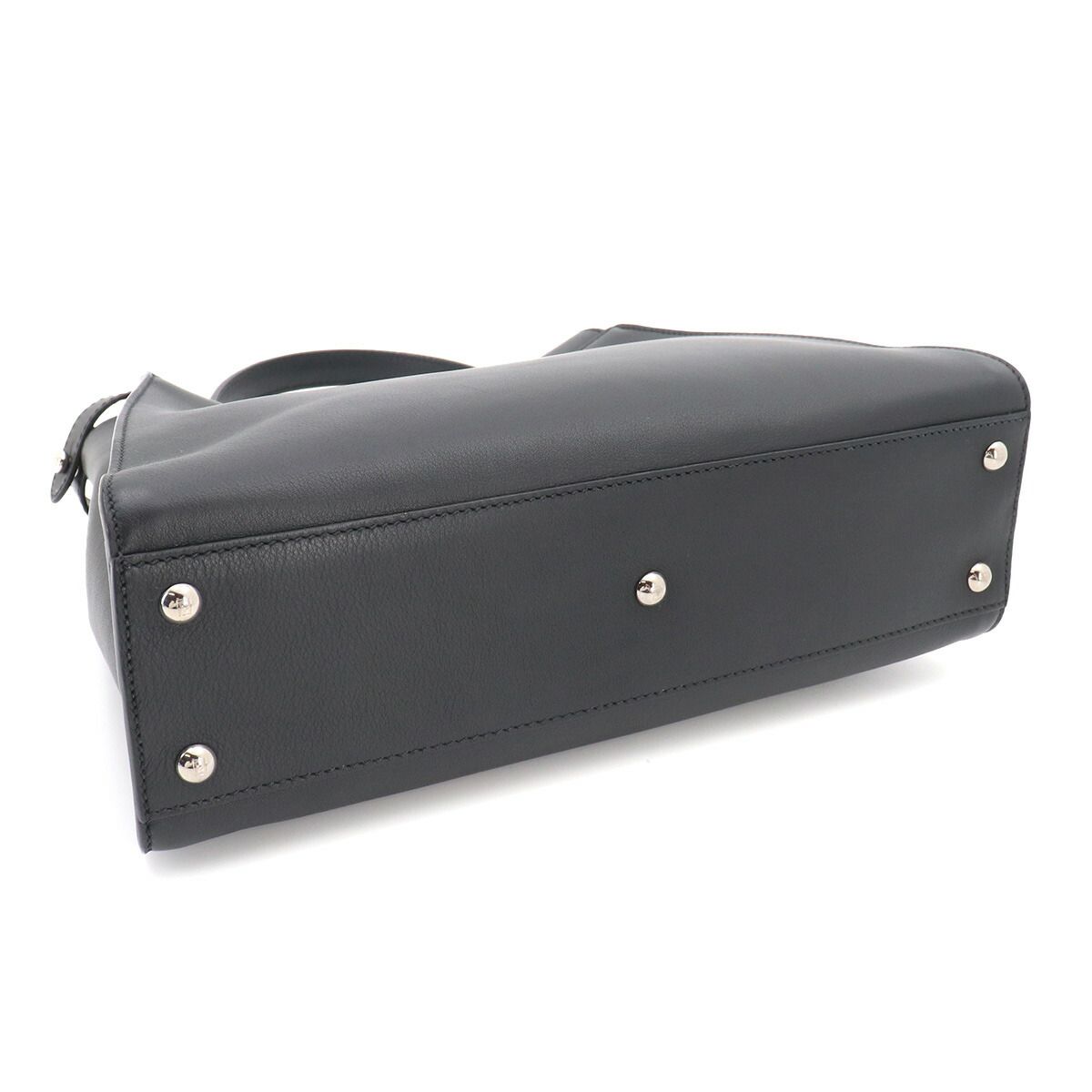 Fendi Peekaboo Shoulder Bag Leather Black Selleria — view 5