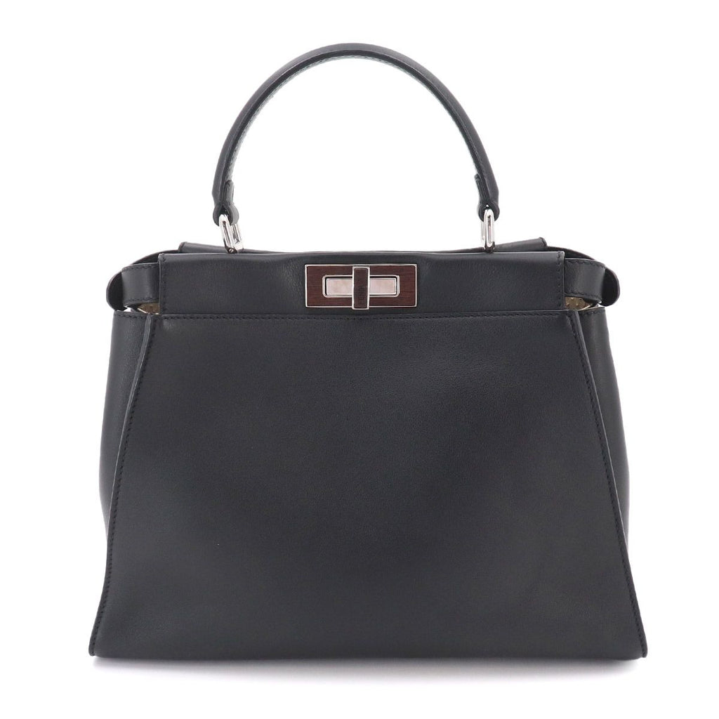 Fendi Peekaboo Shoulder Bag Leather Black Selleria — view 3