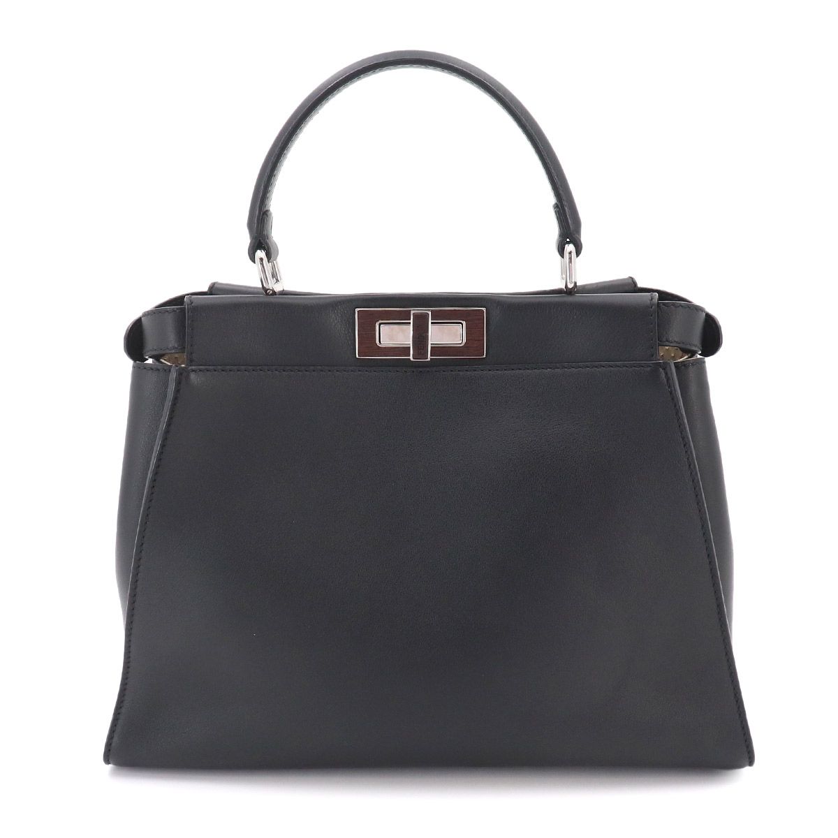 Fendi Peekaboo Shoulder Bag Leather Black Selleria — view 3