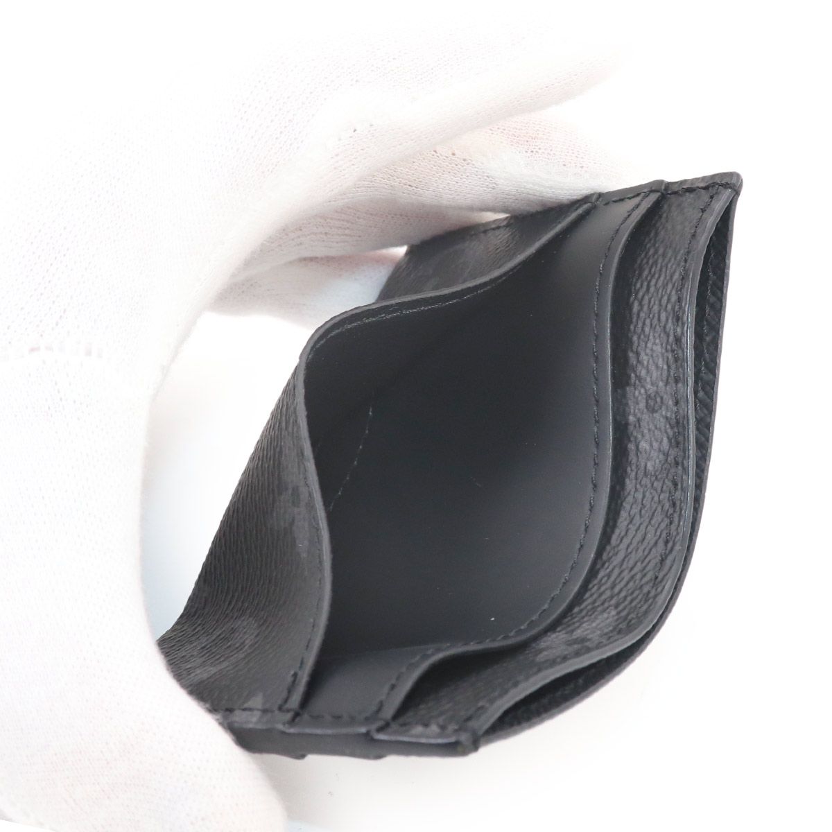 Louis Vuitton Monogram Eclipse Card Holder Double Case — view 5