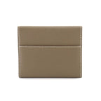 Hermes Clic Mini Card Case Epsom Etoupe Silver — view 3