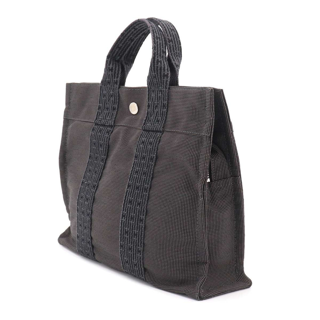 Hermes Her Line Tote PM Canvas Gray Silver Herline — view 3