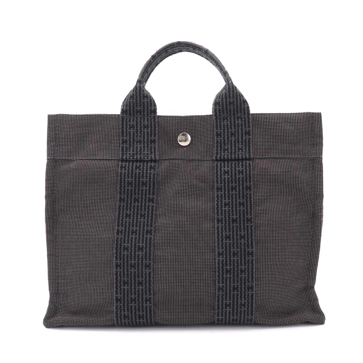 Hermes Her Line Tote PM Canvas Gray Silver Herline — view 2