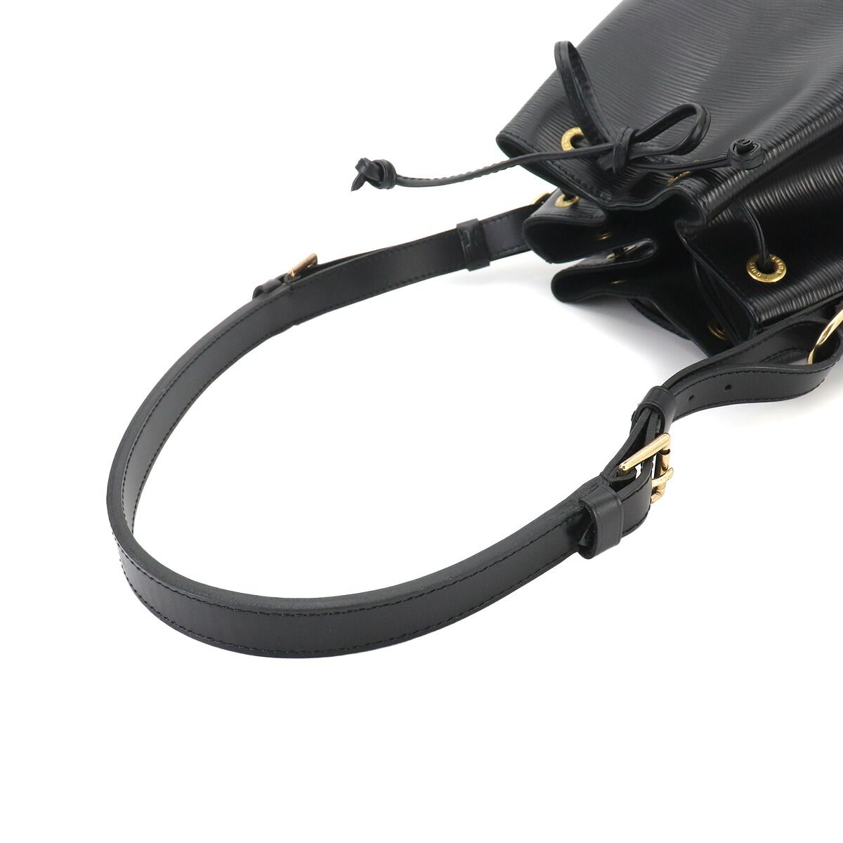 Louis Vuitton Epi Noe Shoulder Bag Leather Noir Gold — view 6
