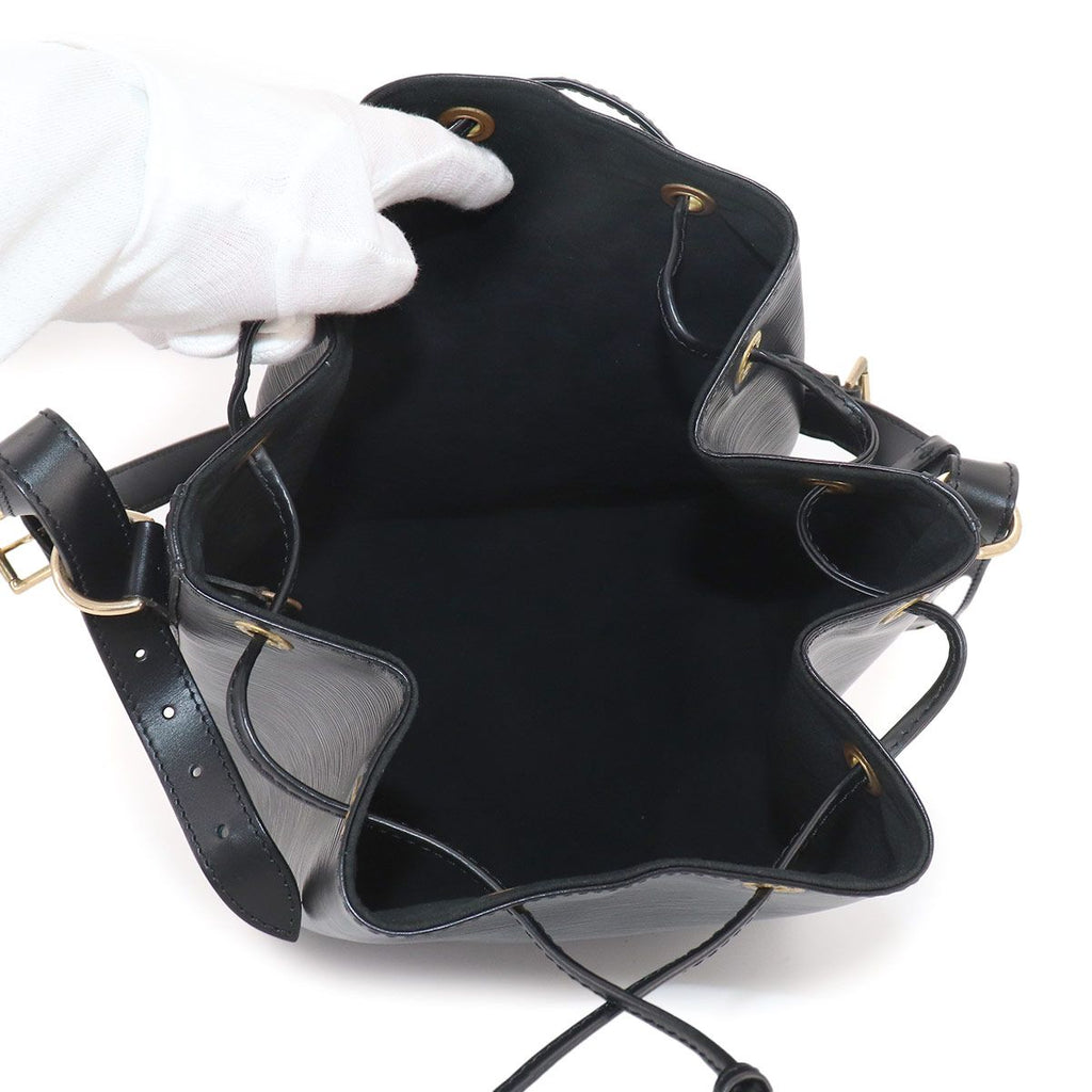 Louis Vuitton Epi Noe Shoulder Bag Leather Noir Gold — view 7